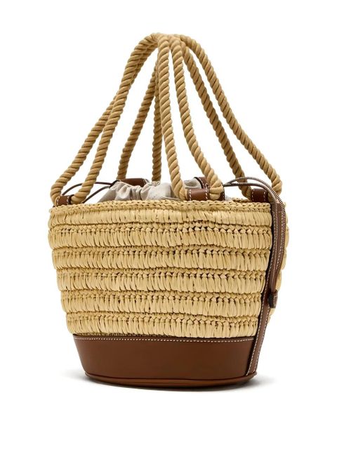 Gucci mini GG-logo woven bucket bag - Neutrals - zdjęcie produktu nr 2