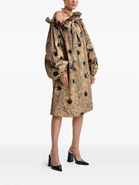 Essentiel Antwerp floral-print mini dress - Brown