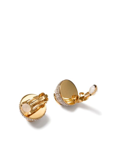Valentino Garavani 18kt gold Vlogo Signature clip-on earrings