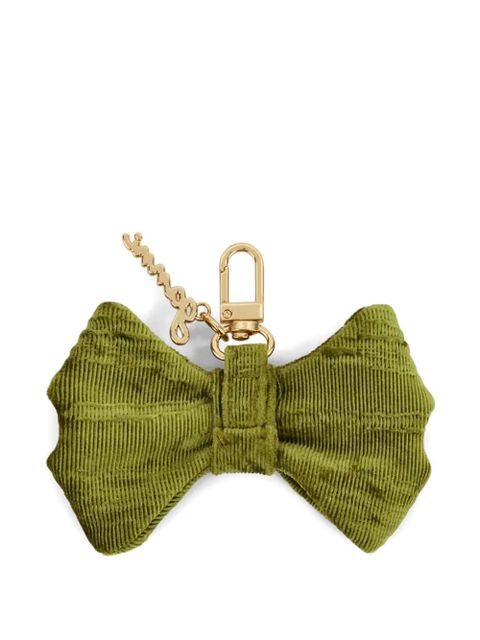 GANNI logo-plaque keyring - Green - zdjęcie produktu nr 1