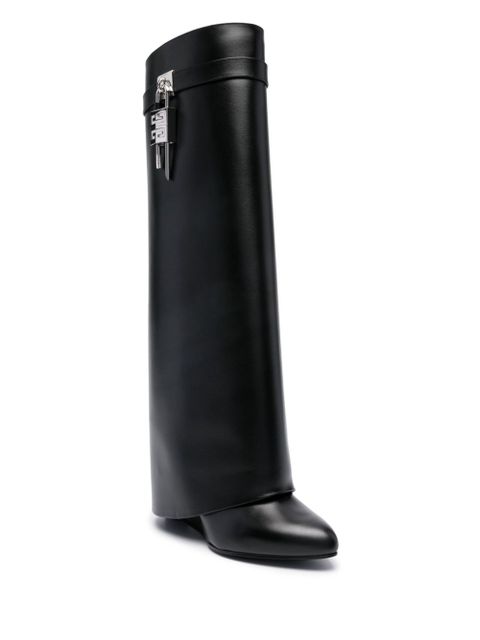 Givenchy Shark Lock 100mm leather boots - Black