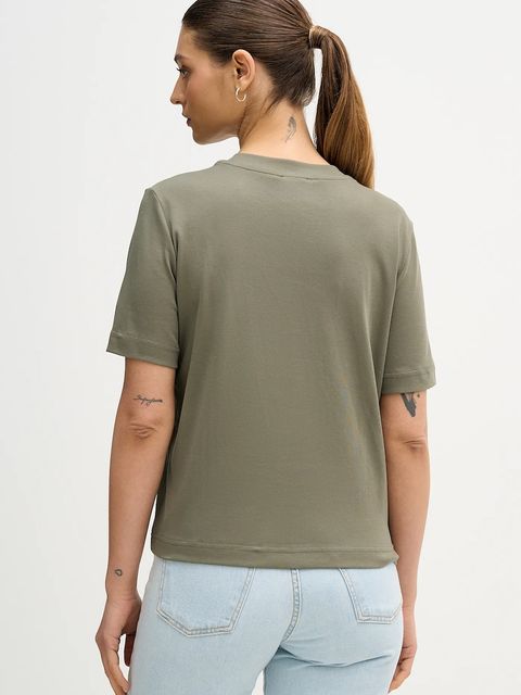 United Colors of Benetton t-shirt bawełniany damski kolor zielony 3DCJD10B5 - zdjęcie produktu nr 2