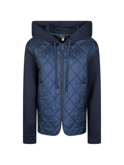 Weekend Max Mara Edito quilted hooded jacket - Blue - zdjęcie produktu nr 1