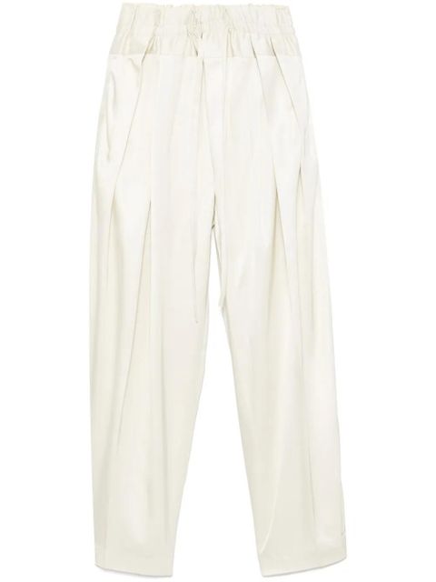 Jil Sander pleated palazzo trousers - Neutrals - zdjęcie produktu nr 1