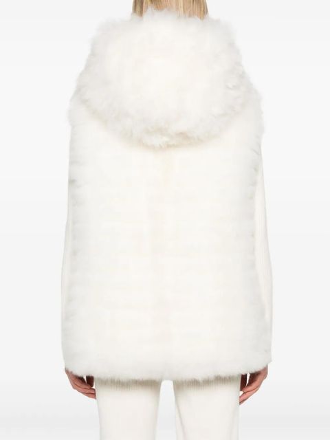 Yves Salomon reversible gilet - White