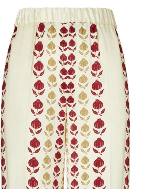 Tory Burch printed silk trousers - Neutrals - zdjęcie produktu nr 2