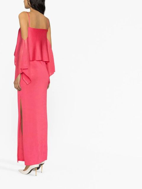 TOM FORD off-shoulder ruffle-detail dress - Pink