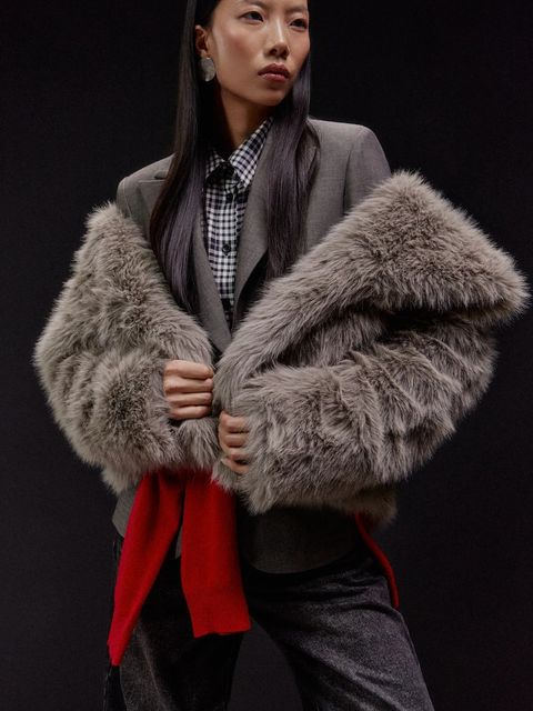 Answear.LAB marynarka kolor szary jednorzędowa gładka - zdjęcie produktu nr 1