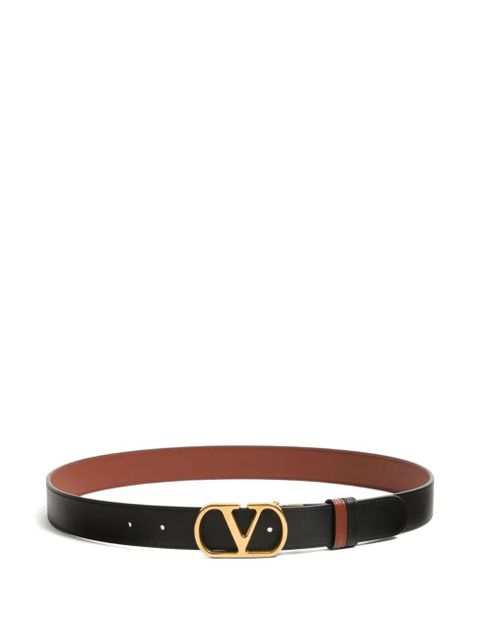 Valentino Garavani VLogo leather belt - Brown - zdjęcie produktu nr 1