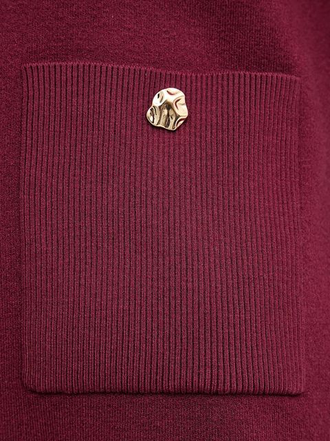 Joseph Ribkoff sweter damski kolor bordowy 253962