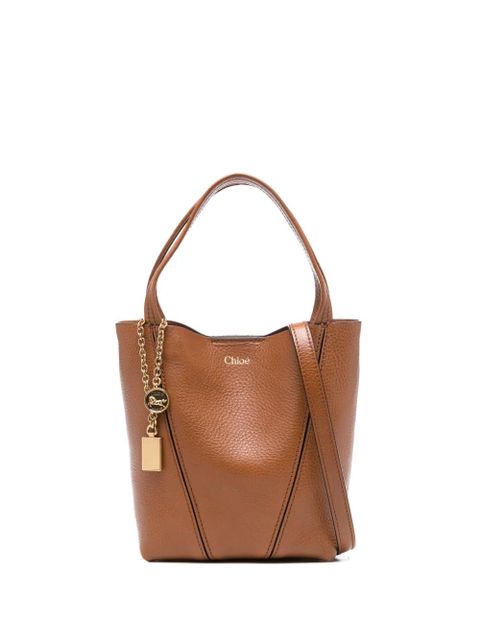 Chloé small Spin tote bag - Brown - zdjęcie produktu nr 1
