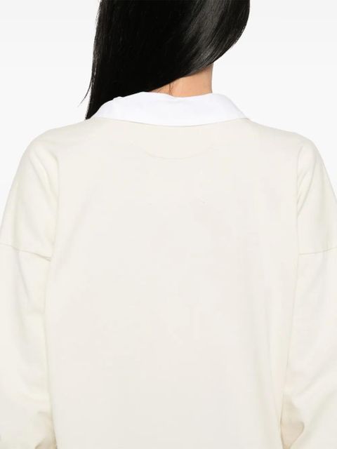 Maison Margiela cotton long-sleeves top - Neutrals