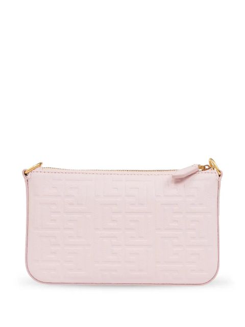 Balmain 1945 PB Labyrinth monogram mini bag - Pink