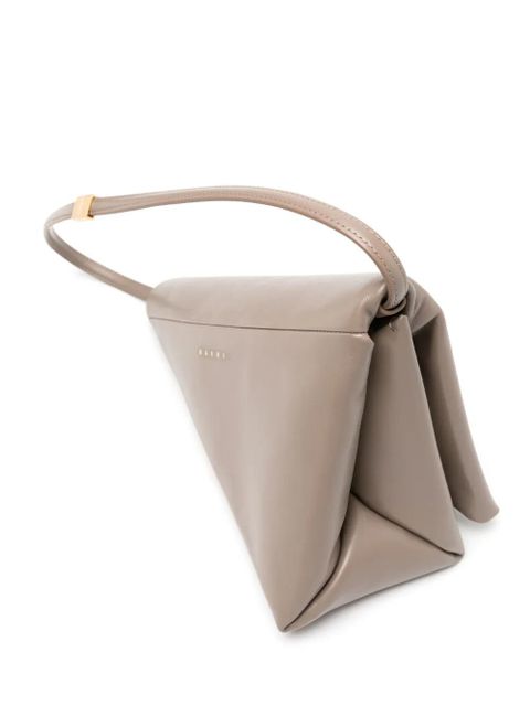 Marni Prisma leather triangle bag - Neutrals