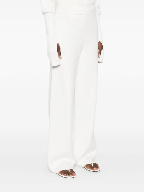 Aya Muse seam-detail trousers - White