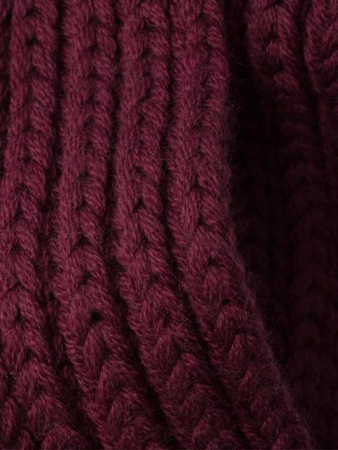 Prada enameled metal rib knit scarf - Red - zdjęcie produktu nr 2