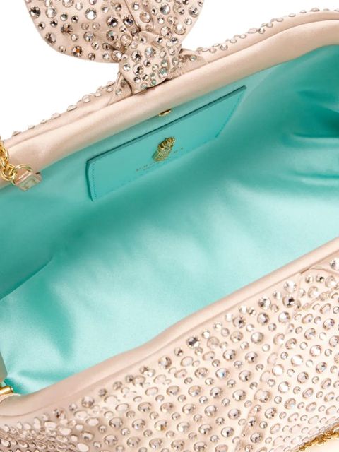 Aquazzura crystal-embellished clutch bag - Gold