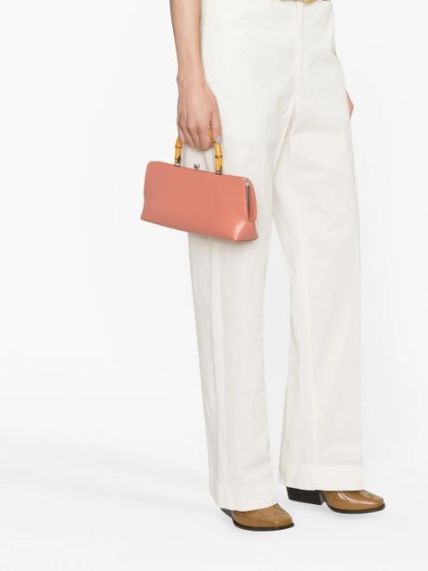 Jil Sander small Goji bamboo tote bag - Orange