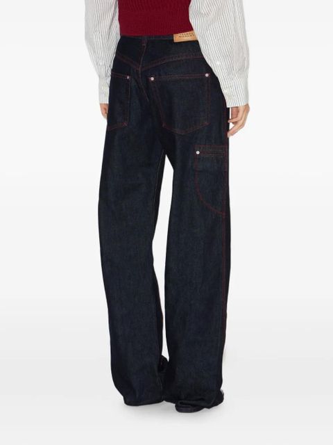 ISABEL MARANT Stely zip-detail trousers - Blue