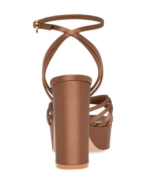 Gianvito Rossi strappy block-heel sandals - Brown - zdjęcie produktu nr 2