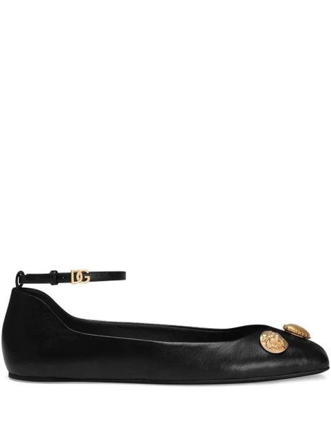 Dolce & Gabbana embellished ballet flats - Black - zdjęcie produktu nr 1