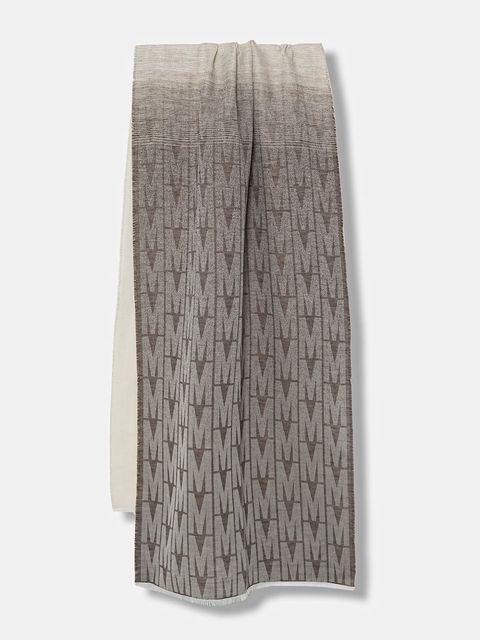 Moschino szal z dodatkiem lnu - zdjęcie produktu nr 1