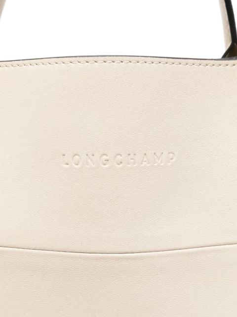Longchamp medium Cabas suede tote bag - Neutrals