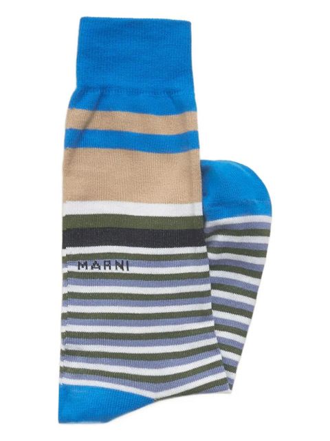 Marni striped socks - Blue
