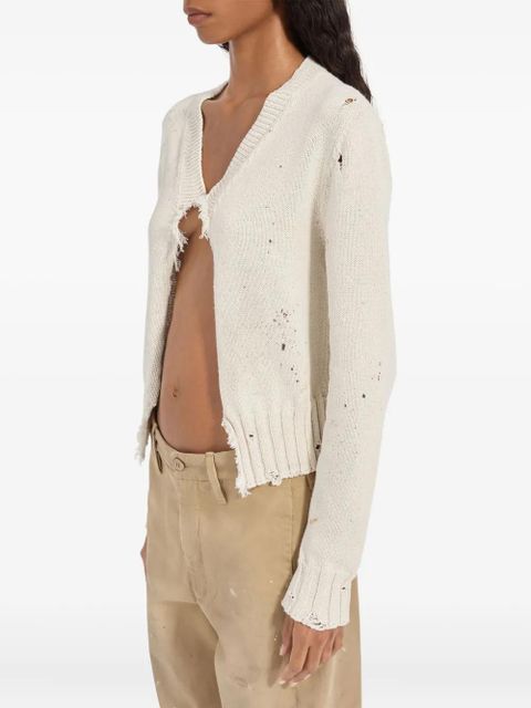 MM6 Maison Margiela distressed jacket - White