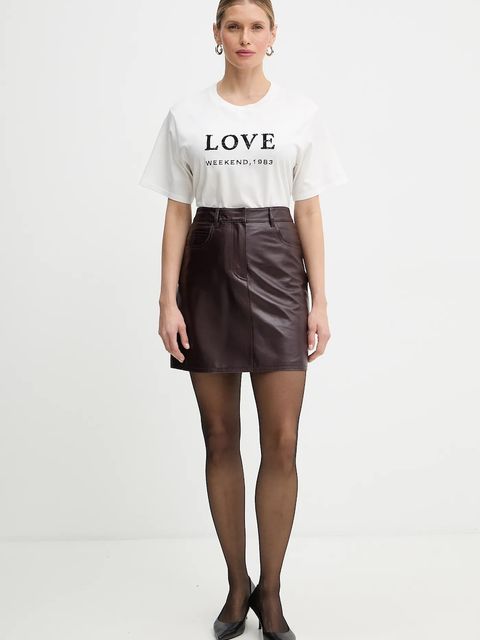 Weekend Max Mara t-shirt bawełniany AGILE damski kolor biały 2615971061600 - zdjęcie produktu nr 2