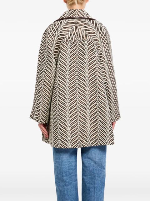 Valentino Garavani patterned button coat - Neutrals