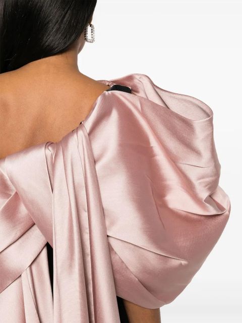 Solace London Raye off-shoulder maxi dress - Black