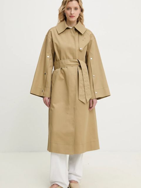 Day Birger et Mikkelsen płaszcz bawełniany Lior damski kolor zielony przejściowy oversize DAY65243712 - zdjęcie produktu nr 1