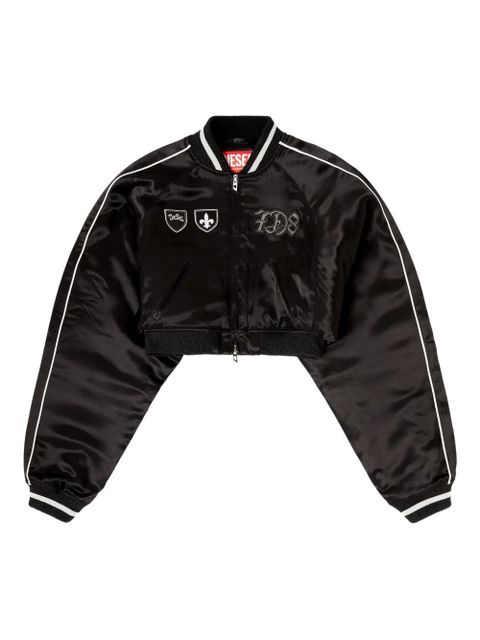 Diesel G-OSPEL-CP appliqué zipped jacket - Black - zdjęcie produktu nr 1