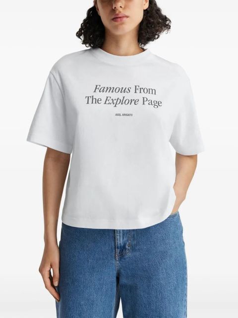 Axel Arigato Famous printed T-shirt - White