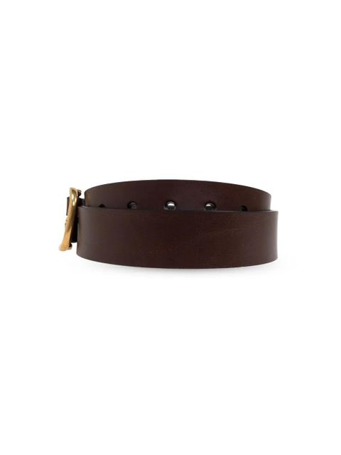 LOEWE rounded leather belt - Brown