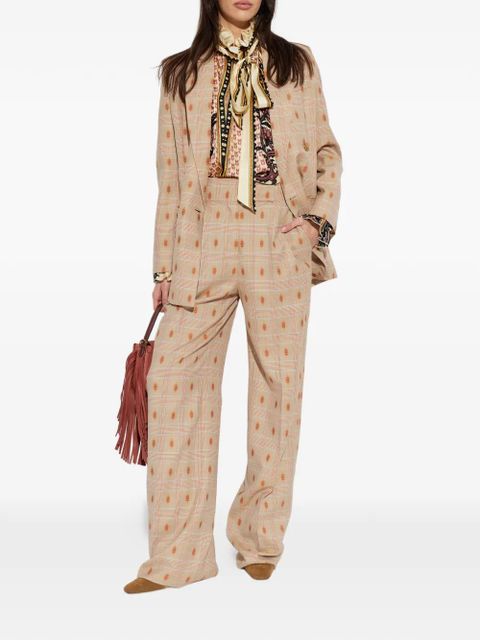 ETRO checked trousers - Neutrals - zdjęcie produktu nr 2