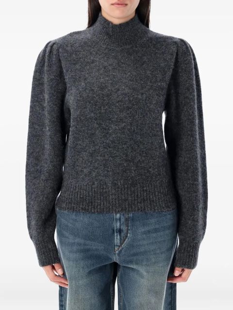 MARANT ÉTOILE turtleneck puff-sleeve sweater - Grey - zdjęcie produktu nr 1