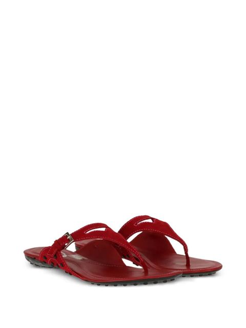 Tod's Gommino buckle-fastening sandals - Red - zdjęcie produktu nr 2
