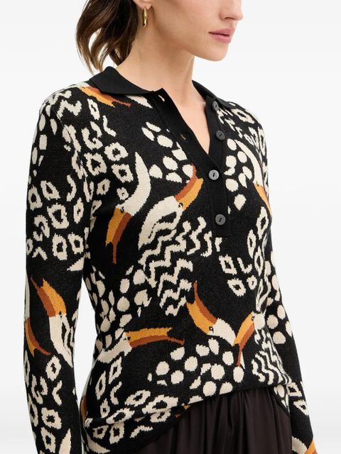 FARM Rio Tucanissimo polo sweater - Black