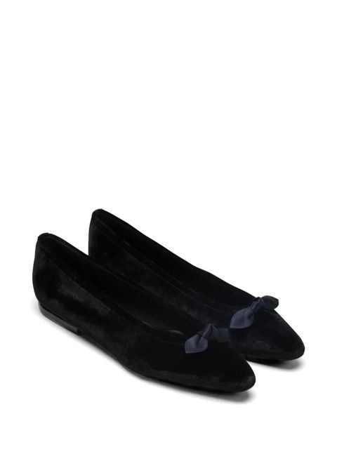 Loro Piana bow detail ballerina flats - Black - zdjęcie produktu nr 2