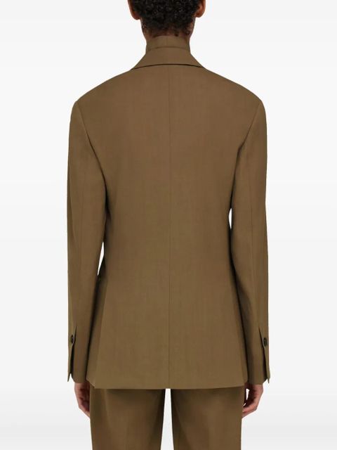 Ferragamo single-breasted blazer - Brown