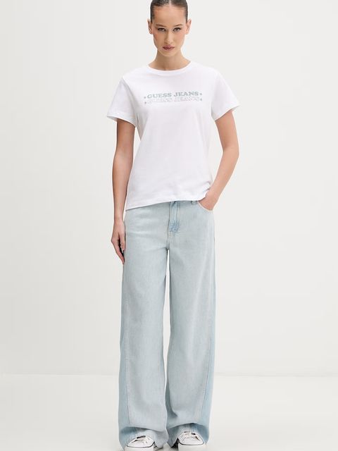 Guess Jeans t-shirt damski bawełniany - zdjęcie produktu nr 1
