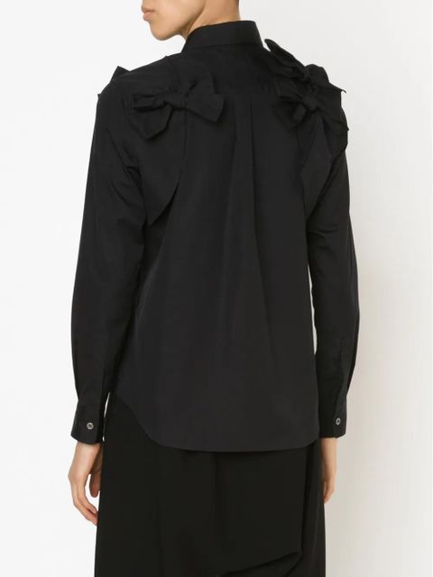 Comme Des Garçons bow detail shirt - Black
