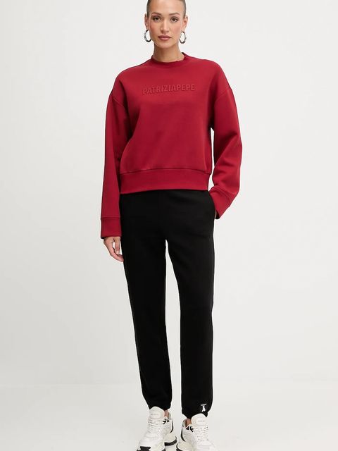Patrizia Pepe bluza damska kolor czerwony z aplikacją 8M1708 J305