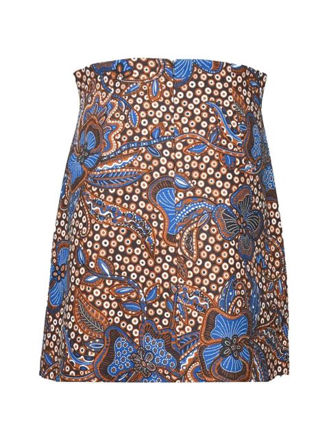 Weekend Max Mara floral-print A-line mini skirt - Orange - zdjęcie produktu nr 2