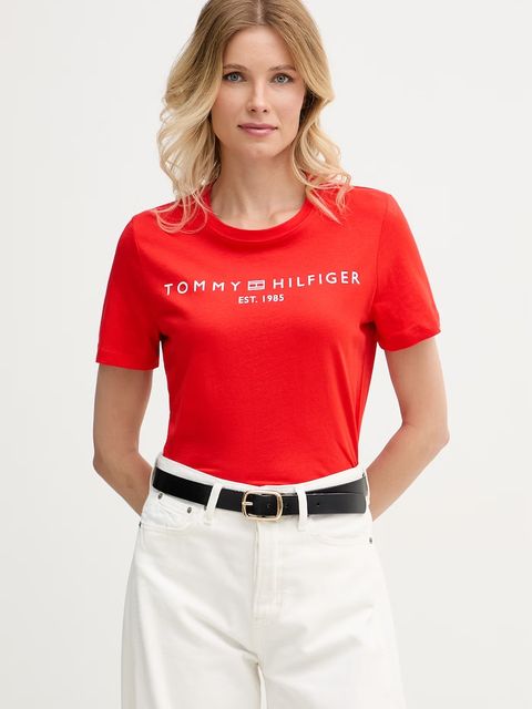 Tommy Hilfiger T-shirt damski bawełniany - zdjęcie produktu nr 1