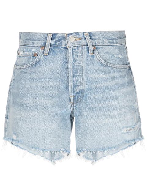 AGOLDE Parker high-waisted denim shorts - Blue - zdjęcie produktu nr 1