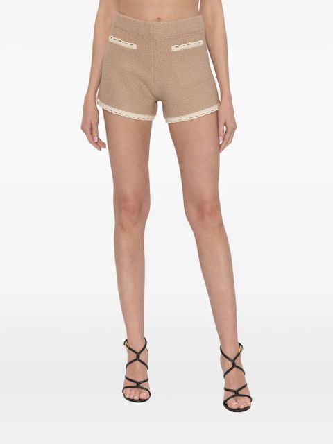 Posse Willow crochet-trim shorts - Neutrals - zdjęcie produktu nr 1