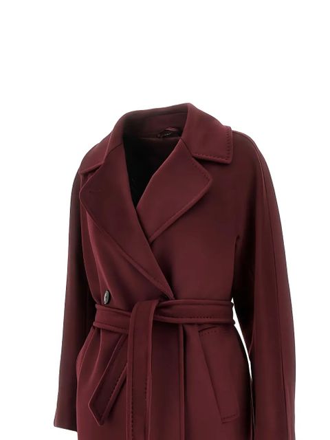 Weekend Max Mara belted virgin wool coat - Red - zdjęcie produktu nr 2